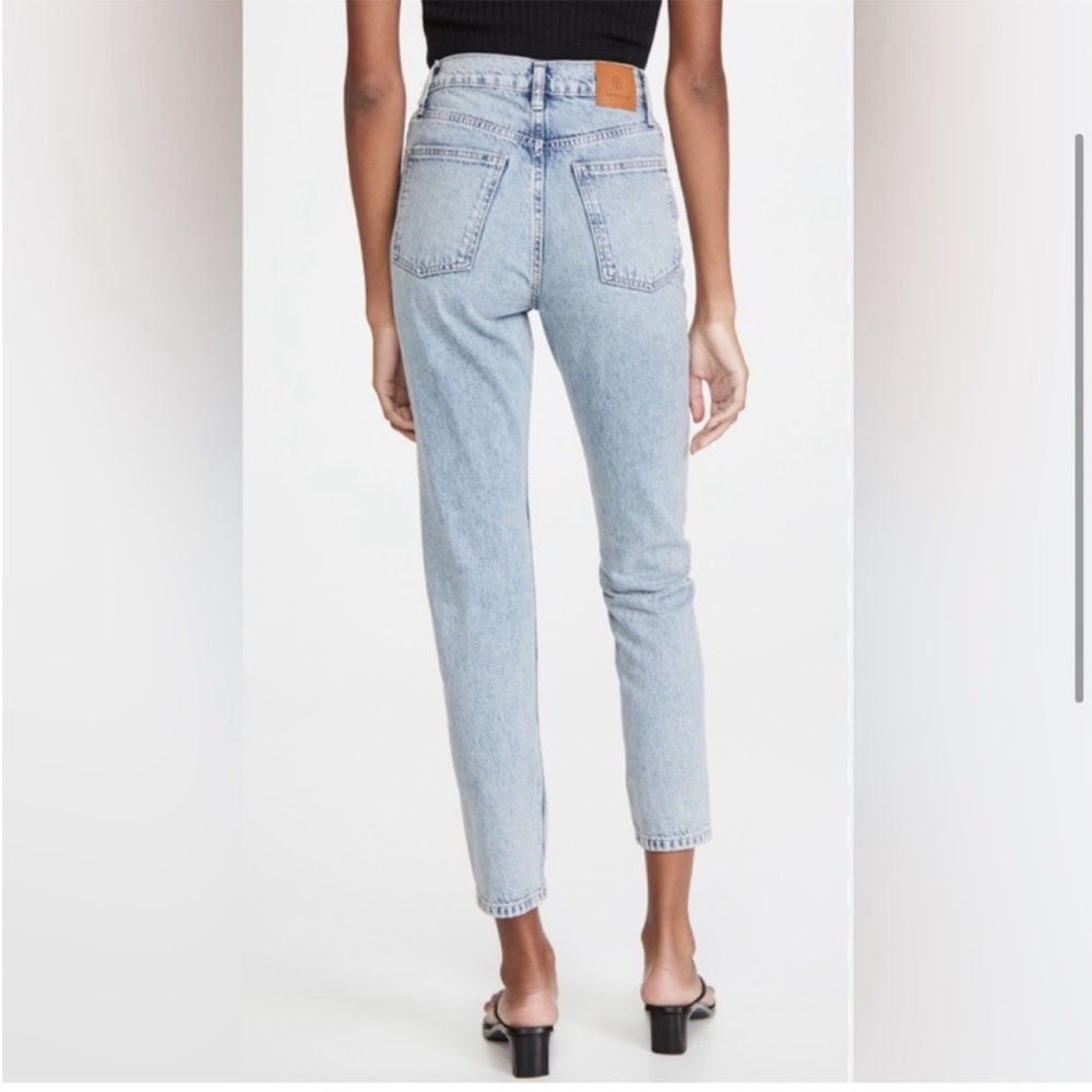 Anine Bing denim Sonya high rise ankle slim